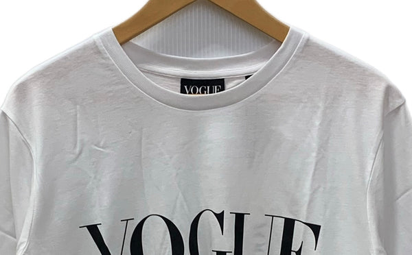 VOGUE ブラックロゴ 白Tシャツ VONOS-JP-04-008 Tシャツ ホワイト XLサイズ 201MT-2937