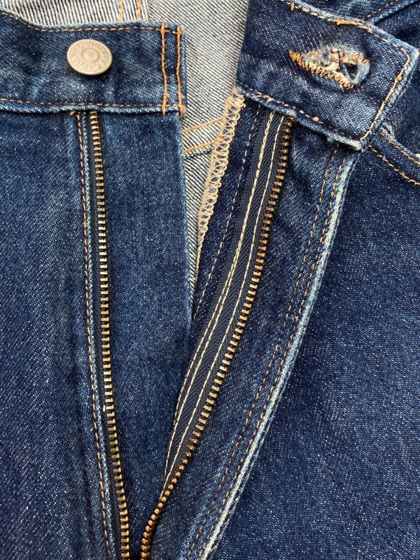 ダブルアールエル RRL 90s DENIM PANTS デニム パンツ ジップフライ ジーパン ジーンズ USA製 Ralph Lauren インディゴ 青 ロゴ R004 デニム ブルー サイズ 33 104MB-221
