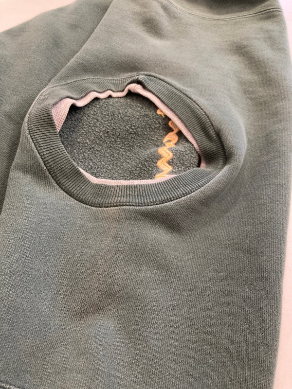 チャンピオン Champion 90s～ ヴィンテージ vintage 刺繍タグ リバースウィーブ REVERSE WEAVE US古着 スクリプトロゴ 刺繍  スウェット グリーン Lサイズ 101MT-3883
