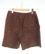 マレアエッレ MAREA ERRE ゴート スエード ショーツ 茶 ハーフパンツ ブラウン Lサイズ 103MB-542