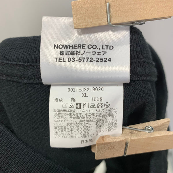 アベイシングエイプ A BATHING APE 大阪限定 COMME des GARCONS コラボ Tシャツ ブラック XLサイズ 201MT-4798