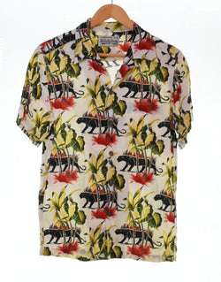 ワコマリア WACKO MARIA bamboo 竹 パンサー柄 アロハ シャツ 13ss 2013 半袖シャツ マルチカラー Mサイズ 103MT-2661