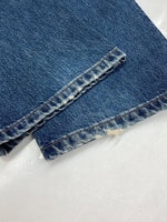 ダブルアールエル RRL DENIM PANTS デニム パンツ ボタンフライ ジーパン ジーンズ USA製 Ralph Lauren インディゴ 青 ロゴ デニム ブルー サイズ 35 104MB-215