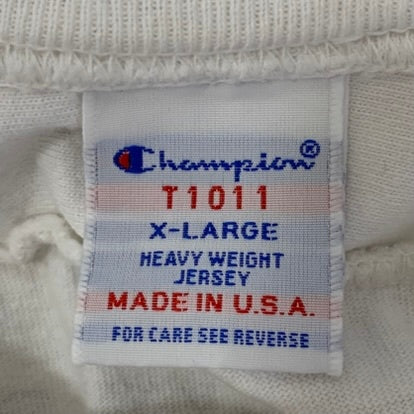 チャンピオン Champion スタンダードカリフォルニア Standard California コラボ C5-P405 半袖カットソー ホワイト XLサイズ 201MT-4450