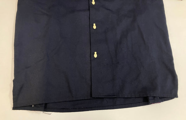 ヴィンテージ vintage 70's～ 70年代～ Zoom ズーム レーヨン ボウリングシャツ 開襟 オープンカラー ループカラー ボックス 半袖シャツ ネイビー Sサイズ 101MT-5268