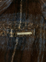 アクレント ACLENT ルーズシャギーダブルジャケット チェック ジャケット ブラウン フリーサイズ 101LT-251