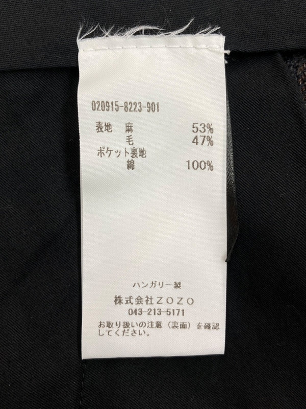 ドリスヴァンノッテン DRIES VAN NOTEN WIDE HALF PANTS ワイド ハーフ パンツ ジップフライ ショート タック 灰 ストライプ 020915-8223-901 ハーフパンツ グレー サイズ 46 104MB-256