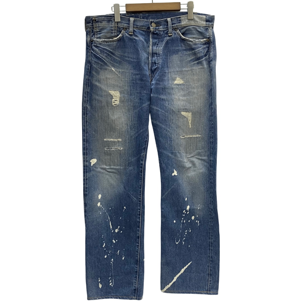 【曜日割引対象外】 リーバイス Levi's Vintage Clothing 55501 赤耳 55年モデル ペンキ デニム ブルー W36サイズ 201MB-1036 VB