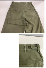 ミリタリー MILITARY 50's 50年代 US ARMY  OG-107 ベイカーパンツ 初期型 サイドアジャスター ボタンフライ コットンサテン Vintage ヴィンテージ ボトムスその他 カーキ 101MB-674