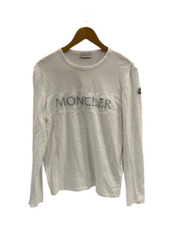 モンクレール MONCLER LUNGA LS T-SHIRT メッシュ切り替え 白 C-SCOM-20-40419 ロンT ホワイト Sサイズ 101MT-5115
