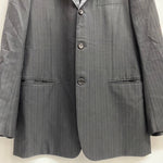 コムデギャルソンオムドゥ COMME des GARCONS HOMME DEUX 3B テーラードジャケット ストライプ DR-J015 ジャケット ブラック Lサイズ 201MT-3903