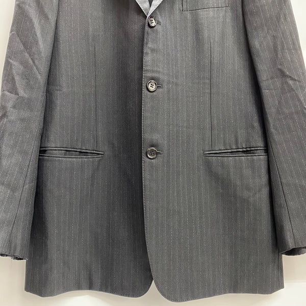 コムデギャルソンオムドゥ COMME des GARCONS HOMME DEUX 3B テーラードジャケット ストライプ DR-J015 ジャケット ブラック Lサイズ 201MT-3903