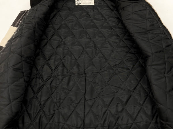 ロードランナー ROAD RUNNER KOBE PRISONER VEST プリズナー ベスト 囚人ベスト ダック ジップアップ ライダース 紺 ベスト ボーダー ネイビー Mサイズ 104MT-2003