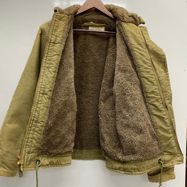 【曜日割引対象外】 ヴィンテージ vintage 40's U.S.NAVY N-1 デッキジャケット NAVY DEPARTMENT ジャケット カーキ 40サイズ 201MT-3431 VB