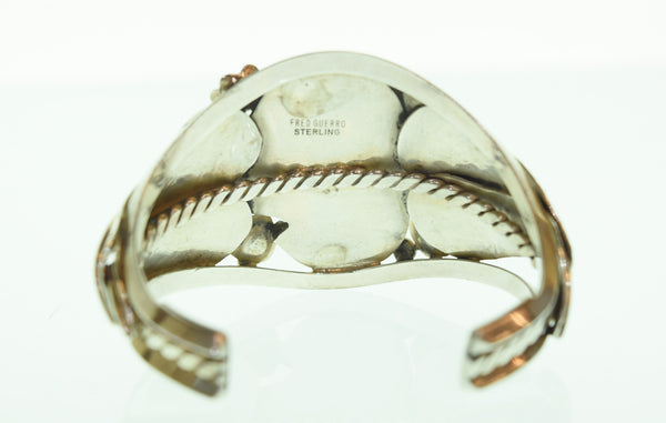 ナバホ NAVAJO RED GUERRO STERLING バングル ブレスレット メンズジュエリー・アクセサリー バングル シルバー 103G-192