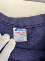チャンピオン Champion 90s~ 刺繍タグ REVERSE WEAVE リバースウィーブ US古着 スクリプトロゴ 刺繍ロゴ XXL スウェット ネイビー 3Lサイズ 101MT-4596