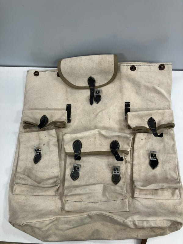 ミリタリー MILITARY 40'S 40年代 旧日本軍 リュック バックパック 旧日本軍 大日本帝国陸軍 当時物 実物 帆布 本革 VINTAGE ヴィンテージ バッグ メンズバッグ バックパック・リュック ベージュ 101bag-203