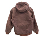カーハート Carhartt 00's アクティブジャケット アクティブパーカー ワークジャケット ジップアップ ダック地 ダスティープラム VINTAGE ヴィンテージ WJ130 DPM WOMENS L ジャケット パープル 101MT-5327
