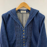 ピンクハウス PINK HOUSE デニムジャケット セーラーカラー ジャケット ブルー 201LT-431