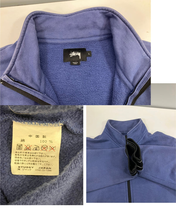 ステューシー STUSSY 16AW Pierre Track JKT ピエール トラックジャケット SSリンク ロゴ リブライン 118189 スウェット ブルー Lサイズ 101MT-5333