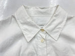 コーチ COACH リンクル ボタン ダウン ドレス WRINKLE BUTTON DOWN DRESS 半袖 シャツ SHIRT ウエストマーク WHITE 白 CG064 ワンピース ホワイト Mサイズ 104LT-166