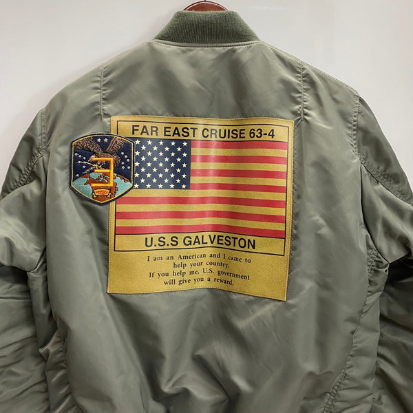 【曜日割引対象外】 アヴィレックス AVIREX MA-1 TOPGUN CUSTOM フライト 6162193 ジャケット カーキ Lサイズ 201MT-4516 VB