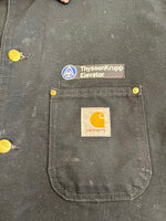 カーハート Carhartt 90s~00s CHORE COAT ミシガンチョアコート ブラック カバーオール 裏地ブランケット 黒 C01 BLK ジャケット ブラック 101MT-5313