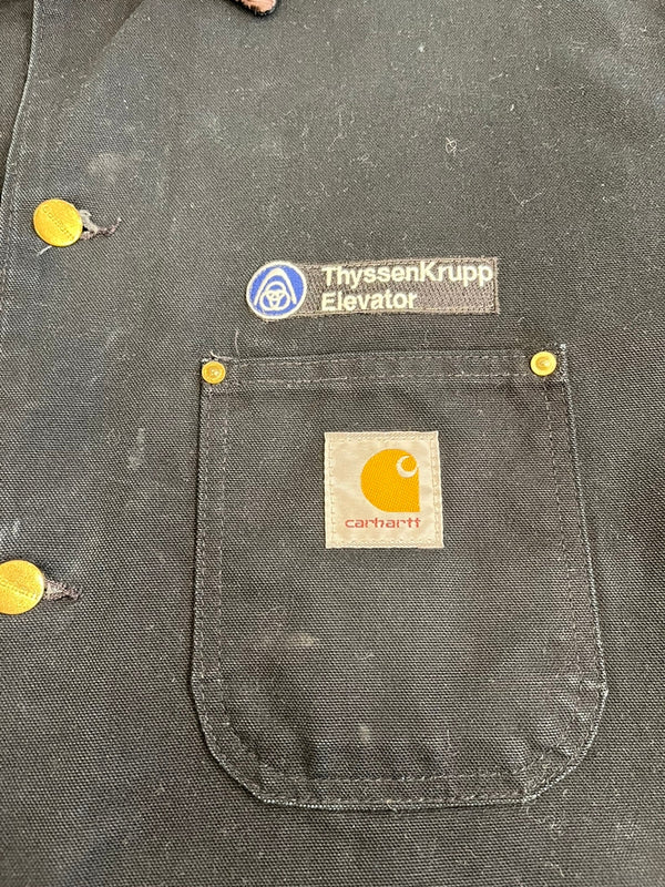 カーハート Carhartt 90s~00s CHORE COAT ミシガンチョアコート ブラック カバーオール 裏地ブランケット 黒 C01 BLK ジャケット ブラック 101MT-5313