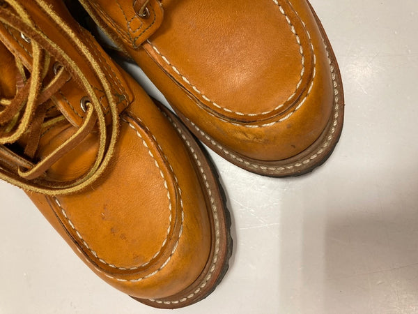 レッドウィング RED WING 9879 アイリッシュセッター  ゴールドラセット 6インチ モックトゥ レザーブーツ ワークブーツ メンズ靴 ブーツ ワーク ブラウン 81/2 E 101-shoes1778