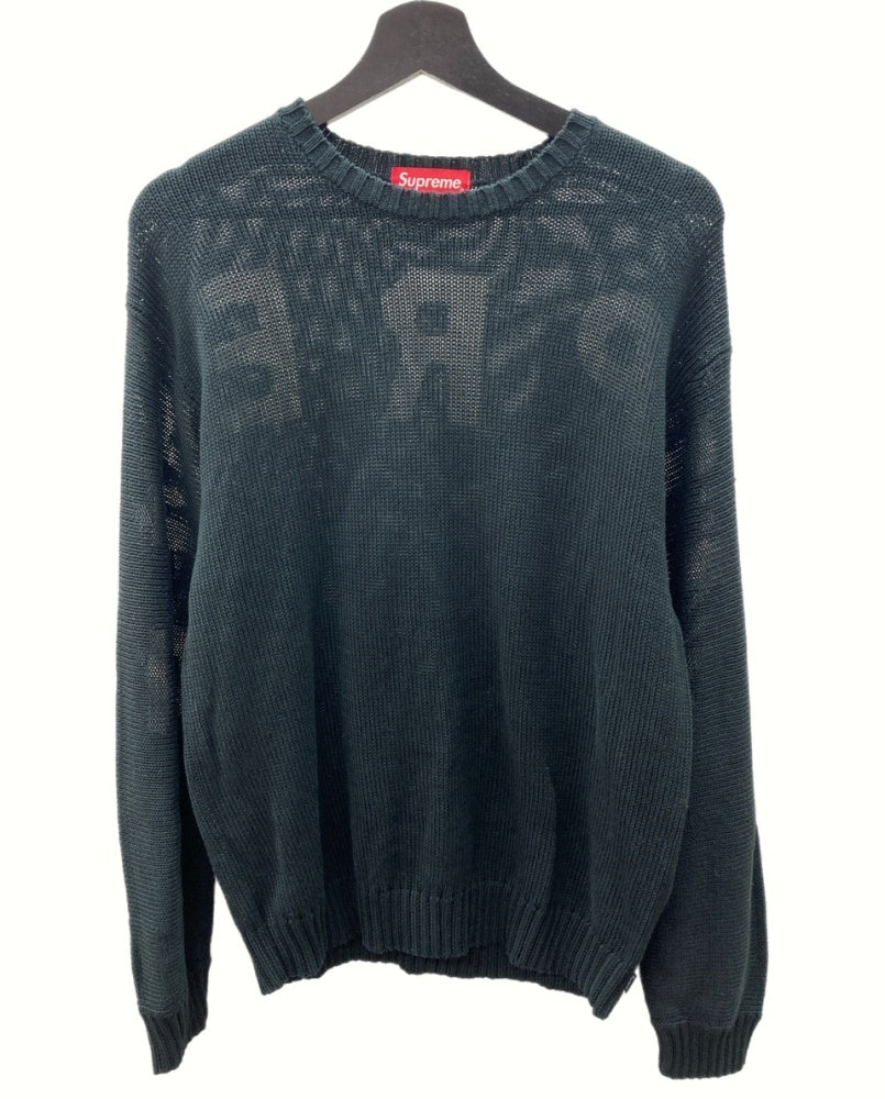 人気デザインSupreme Supreme ロゴ セーター M ロゴ刺繍