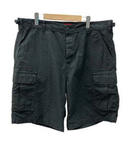 シュプリーム SUPREME Cargo Short カーゴ ショーツ ミリタリー ボタンフライ 黒 無地 ハーフパンツ ブラック サイズ 36 104MB-306