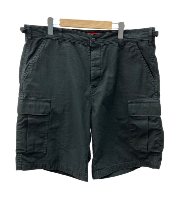 シュプリーム SUPREME Cargo Short カーゴ ショーツ ミリタリー ボタンフライ 黒 無地 ハーフパンツ ブラック サイズ 36 104MB-306