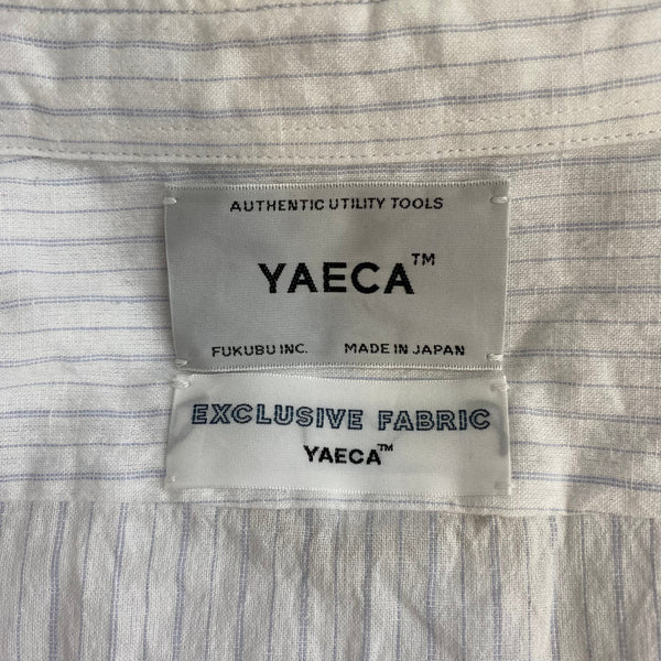 ヤエカ YAECA BUTTON SHIRT REGULAR COLLAR 44111 長袖シャツ ホワイト Lサイズ 201MT-4612