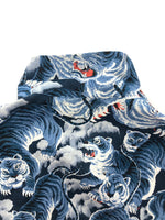 ジェラード JELADO カタログ未掲載 数量限定 Aloha Shirt アロハシャツ One Hundred Tigar 百虎 トラ プルオーバー ネイビー SG52132 半袖シャツ 総柄 ネイビー Mサイズ 104MT-156