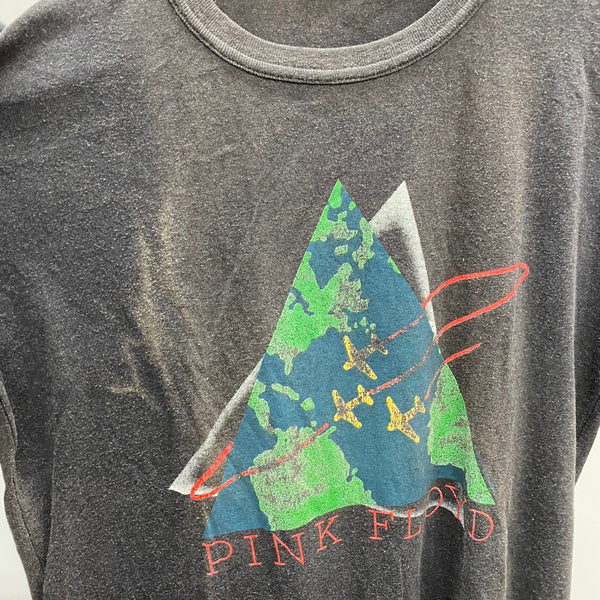 【曜日割引対象外】 ヴィンテージ vintage 80's ピンクフロイド PINK FLOYD カナダ製 Tシャツ ブラック XLサイズ 201MT-4542 VB