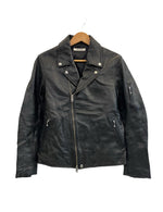 ジャーナルスタンダード JOURNAL STANDARD 牛革 ダブルライダースジャケット レザージャケット バイカー 黒 カウハイド 16-011-600-8060-3-0 ジャケット ブラック Lサイズ 101MT-5168