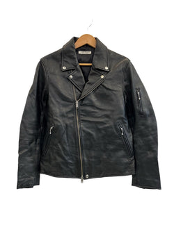 ジャーナルスタンダード JOURNAL STANDARD 牛革 ダブルライダースジャケット レザージャケット バイカー 黒 カウハイド 16-011-600-8060-3-0 ジャケット ブラック Lサイズ 101MT-5168