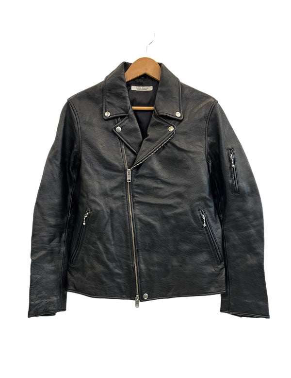 ジャーナルスタンダード JOURNAL STANDARD 牛革 ダブルライダースジャケット レザージャケット バイカー 黒 カウハイド 16-011-600-8060-3-0 ジャケット ブラック Lサイズ 101MT-5168