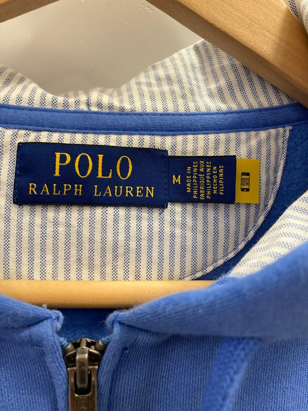 ラルフローレン RalphLauren POLO ポロベア 刺繍 パーカー 水色 フーディ ジップパーカー パーカ ブルー Mサイズ 101MT-3055