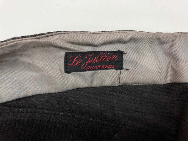 ヴィンテージ vintage 30's 40's Euro Work FRENCH PIQUE Pants ユーロワーク フレンチ コットンピケ サスペンダーボタン 針シンチ ストライプ ボトムスその他 グレー サイズ不明 104MB-89