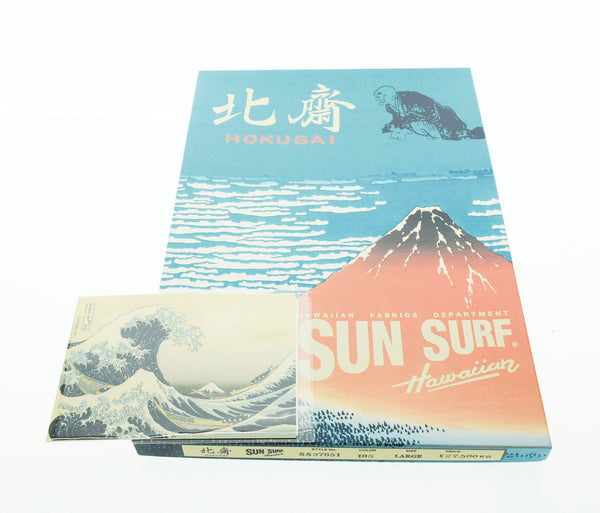 サンサーフ SUN SURF 葛飾北斎 SPECIAL EDITION 神奈川沖浪裏 アロハシャツ SS37651 半袖シャツ ホワイト Lサイズ 103MT-1316