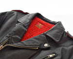 クリームソーダ CREAM SODA  80's 金タグ LEATHER DOUBLE RIDERS JACKET レザー ダブル ライダース ジャケット 80年代 80s 原宿 裏地ボア ジャケット ブラック 103MT-2883
