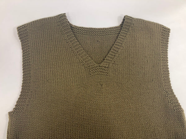 ミリタリー Military 40's 40s 40年代 AMERICAN RED CROSS WOOL KNIT VEST アメリカンレッドクロス 赤十字 アメリカ軍 ニット - ベスト カーキ フリーサイズ 101MT-3626