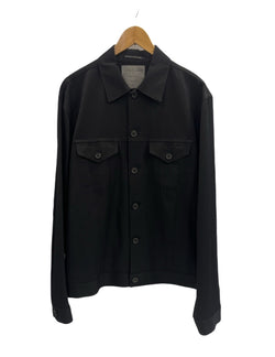 ヨウジ ヤマモト YOHJIYAMAMOTO POUR HOMME 21SS WOOL GABARDINE STANDARD BLOUSON ウールギャバ  トラッカージャケット HD-Y02-100 表記サイズ3 ジャケット ブラック 101MT-5162
