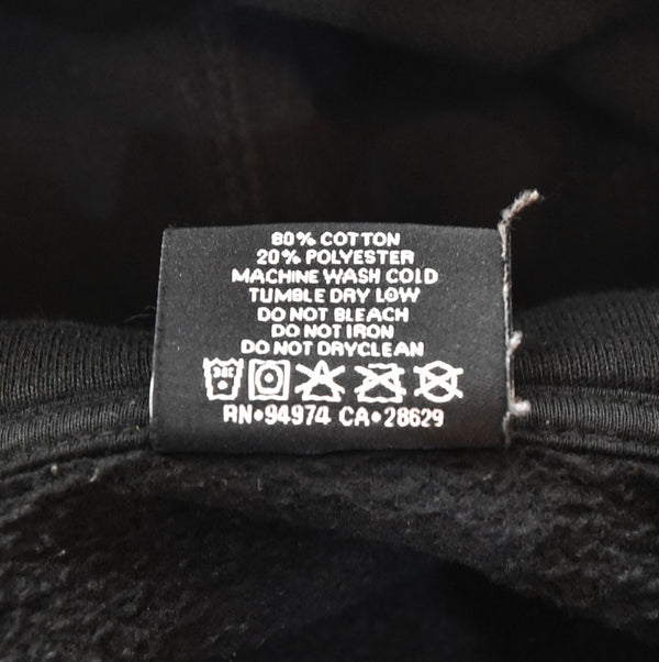 ステューシー STUSSY STOCK LOGO HOODIE ストック ロゴ フーディー センターロゴ 刺繍 プルオーバー  XL パーカ ブラック LLサイズ 103MT-2418