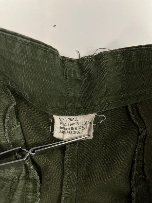 ミリタリー Military ヴィンテージ Vintage ジャングルファティーグ ミリタリーパンツ カーゴパンツ カーキ LONG SMALL 101MB-694