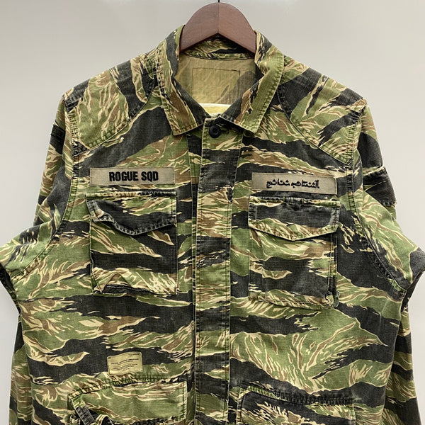 ダブルタップス W)taps クロスボーン BDUジャケット タイガーカモ ジャケット カーキ 201MT-4579