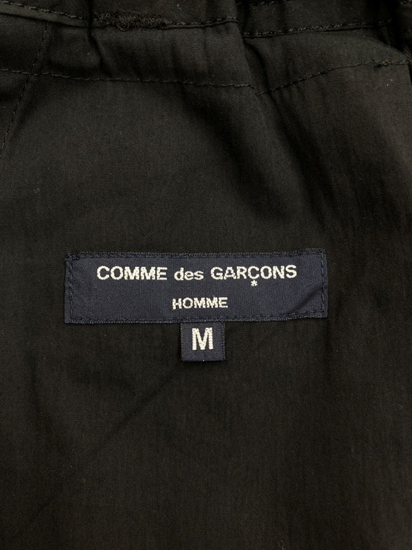 コムデギャルソン COMME des GARCONS HOMME GABARDINE PANTS ギャバジン パンツ 綿エステル ベルト ジップフライ 黒 無地 HN-P003 ボトムスその他 ブラック Mサイズ 104MB-247