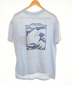 グレート パシフィック アイアン ワークス THE GREAT PACIFIC IRON WORKS 70's POCKET T-SHIRTS VINTAGE Tee 70年代 70s ヴィンテージ アウトドア  L Tシャツ ブルー 103MT-2986