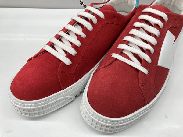 オフホワイト OFF-WHITE Arrow Sneakers アロー スニーカー スエード ローカット シューズ 白 赤 メンズ靴 スニーカー レッド サイズ 43 104S-1061